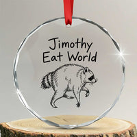 Jimothy Eat World Funny Music Parody Crystal Glass Ornament Viral Seattle Raccoon Trash Panda Meme