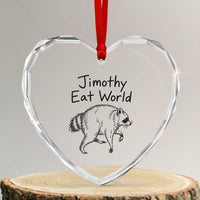 Jimothy Eat World Funny Music Parody Heart Crystal Glass Ornament Viral Seattle Raccoon Trash Panda Meme