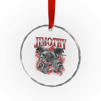Jimothy Raccoon Crystal Glass Ornament Vintage 90s Bootleg Rap Style Funny Meme
