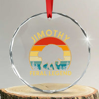 Jimothy Raccoon Seattle Crystal Glass Ornament Funny Seattle Feral Legend Animal Meme