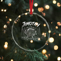 Jimothy Raccoon Seattle Feral Legend Meme Crystal Glass Ornament Cute Trash Panda Viral Animal Lover Gift