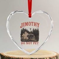 Jimothy Raccoon Seattle Wildlife Heart Crystal Glass Ornament Do Not Pet The Round King Funny Viral Trash Panda