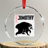 Jimothy The Raccoon Crystal Glass Ornament Japanese Style Trash Panda Graphic