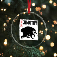 Jimothy The Raccoon Crystal Glass Ornament Japanese Style Trash Panda Graphic