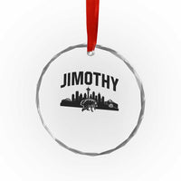 Jimothy The Raccoon Crystal Glass Ornament Seattle Space Needle Mount Rainier Landscape Art