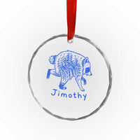 Jimothy Viral Raccoon Crystal Glass Ornament Funny Trash Panda Wildlife