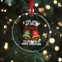 Jingle Bell Christmas Crystal Glass Ornament Funny Naughty White Elephant Gag Gift Exchange - Wonder Print Shop