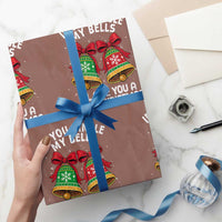 Jingle Bell Christmas Wrapping Paper Roll Funny Naughty White Elephant Gag Gift Exchange - Wonder Print Shop