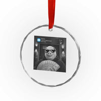 John Pork Meme Crystal Glass Ornament There Is Motion At Your Front Door Funny Brainrot