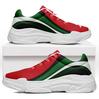 Jordan Football Chunky Sneakers Flag-Inspired Curve Style