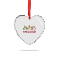Joy Is Resistance Heart Crystal Glass Ornament Funny Portland Frog Protest Christmas Gift - Wonder Print Shop