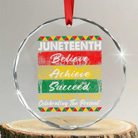 Juneteenth 1865 Crystal Glass Ornament Remembering The Past Black Freedom African Independence Day - Wonder Print Shop