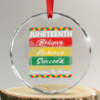 Juneteenth 1865 Crystal Glass Ornament Remembering The Past Black Freedom African Independence Day TS10