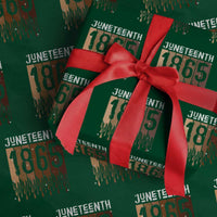 Juneteenth 1865 Wrapping Paper Roll June 19th Celebrating Black Freedom Melanin - Wonder Print Shop