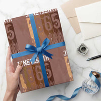 Juneteenth 1865 Wrapping Paper Roll June 19th Celebrating Black Freedom Melanin - Wonder Print Shop