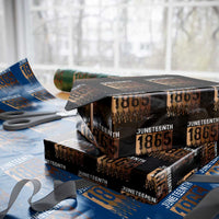 Juneteenth 1865 Wrapping Paper Roll June 19th Celebrating Black Freedom Melanin - Wonder Print Shop