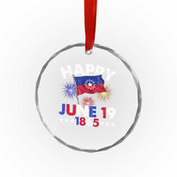 Juneteenth Flag Crystal Glass Ornament Black Freedom Black History June 19 1865 TS10