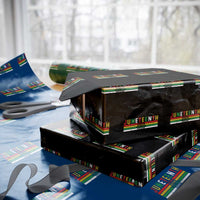 Juneteenth Wrapping Paper Roll Black History Culture Excellence Respect Retro Vintage - Wonder Print Shop