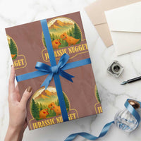 Jurassic Nugget World Dino Wrapping Paper Roll Nugget Lover Gift - Wonder Print Shop