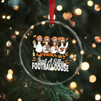 Just A Silly Football Crystal Glass Ornament Animal Sports Fan Gift - Wonder Print Shop