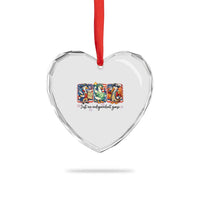 Just An Independent Goose Heart Crystal Glass Ornament Funny Patriotic Goose