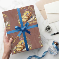 Justice for the Lemon Pound Cake Vintage Wrapping Paper Roll Funny Viral Meme Dessert Parody Rap Fans
