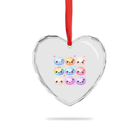 Kawaii Glitter Dumpling Bao Dim Sum Graphic Heart Crystal Glass Ornament Cute Pastel Foodie Squishy Hearts and Flowers
