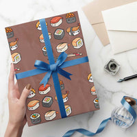 Kawaii Sushi Set Wrapping Paper Roll Japanese Food Lover Anime Otaku Manga