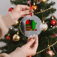 Keep Calm And Celebrate Kwanzaa Crystal Glass Ornament Black Holiday African American Xmas TS11