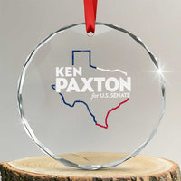 Ken Paxton for US Senate Crystal Glass Ornament Texas Senate Race 2026