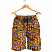 Kente African Pattern Shorts for Men - Wonder Print Shop