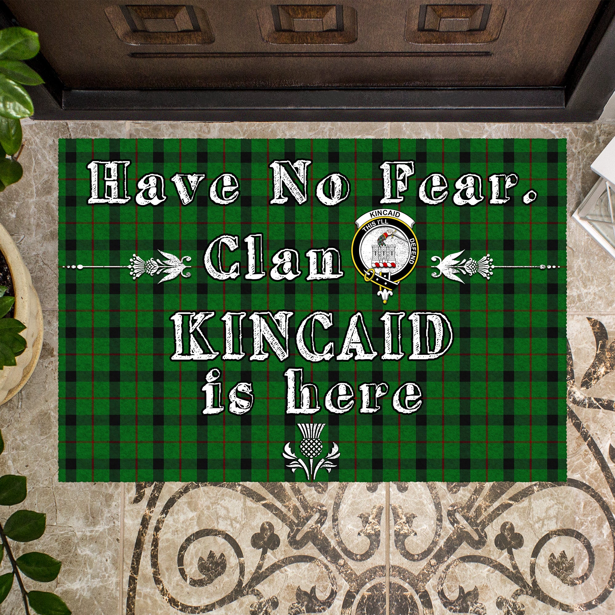 kincaid-clan-tartan-door-mat-family-crest-have-no-fear-tartan-door-mat