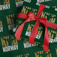 King Of Norway Football Wrapping Paper Roll Proud Norwegian Supporter Fan