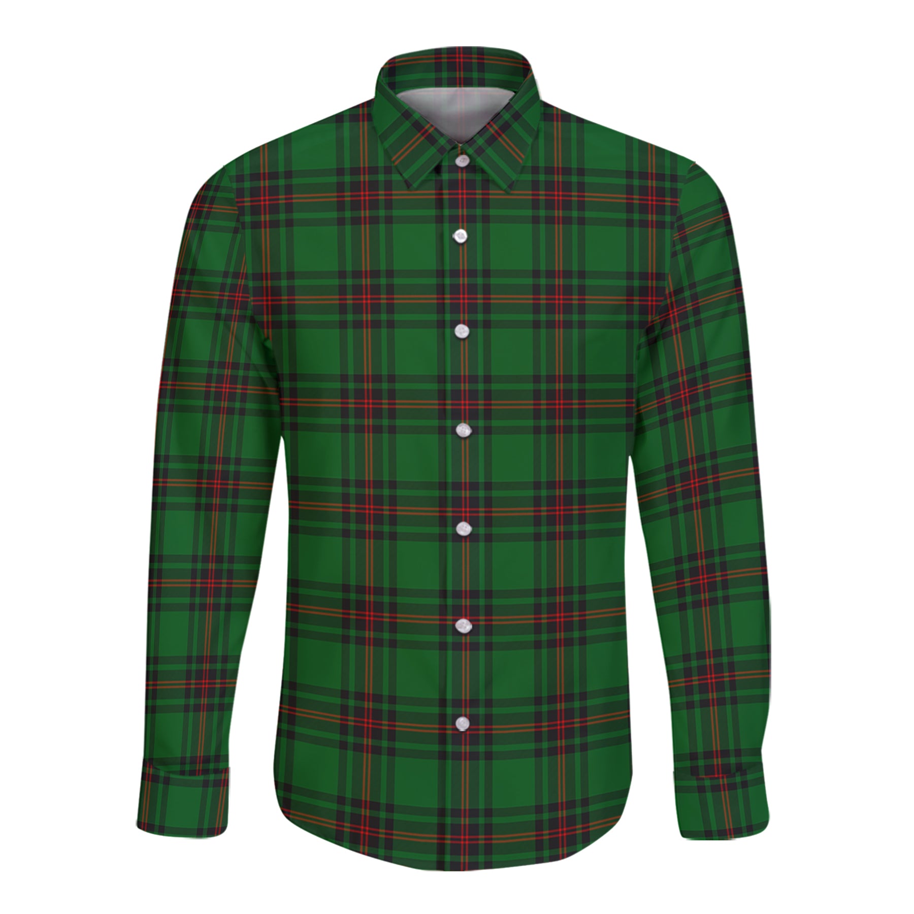 Kinloch Tartan Long Sleeve Button Up Shirt K23