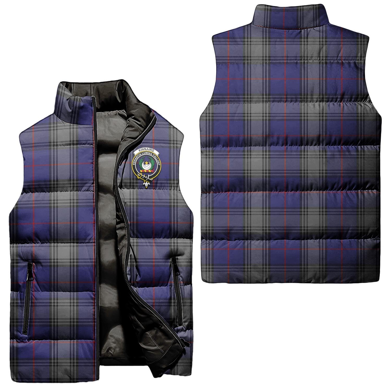 kinnaird-clan-puffer-vest-family-crest-plaid-sleeveless-down-jacket