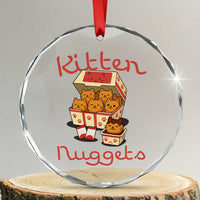 Kitten Nuggets Crystal Glass Ornament Funny Cat Lover Gift - Wonder Print Shop