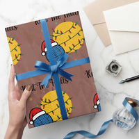 Knit The Halls Wrapping Paper Roll Funny Knitters Xmas Gift - Wonder Print Shop