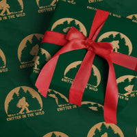 Knitting Bigfoot In The Wild Funny Gift Wrapping Paper Roll - Wonder Print Shop