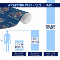 Knower Of Stuff Fixer Of Things Wrapping Paper Roll Funny Handyman Fathers Day American Flag