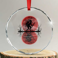 Krampus Crystal Glass Ornament Scary Horror Goth Xmas Blood Moon Ugly Sweater Evil Pajama TS10