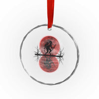 Krampus Crystal Glass Ornament Scary Horror Goth Xmas Blood Moon Ugly Sweater Evil Pajama TS10