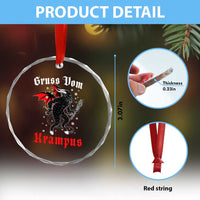 Krampus Crystal Glass Ornament Scary Horror Goth Xmas Gruss Von Krampus TS10