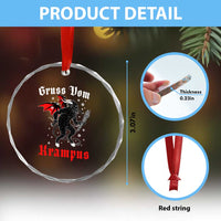 Krampus Crystal Glass Ornament Scary Horror Goth Xmas Gruss Von Krampus TS10