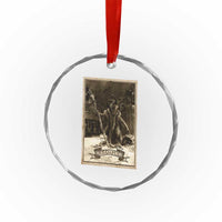 Krampus Crystal Glass Ornament Xmas Horror Ugly Sweater Krampus Tarot Card Evil Pajama TS10
