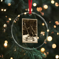 Krampus Crystal Glass Ornament Xmas Horror Ugly Sweater Krampus Tarot Card Evil Pajama TS10