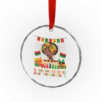 Kwanzaa Blessings African Woman Crystal Glass Ornament Umoja Seven Principles Family Gift - Wonder Print Shop