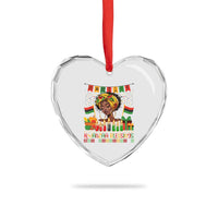 Kwanzaa Blessings African Woman Heart Crystal Glass Ornament Umoja Seven Principles Family Gift - Wonder Print Shop