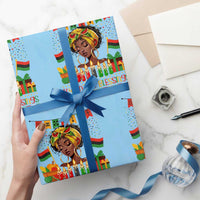 Kwanzaa Blessings African Woman Wrapping Paper Roll Umoja Seven Principles Family Gift - Wonder Print Shop