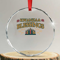 Kwanzaa Blessings Crystal Glass Ornament African Heritage Celebration Gift - Wonder Print Shop