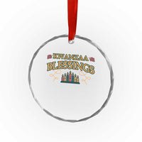 Kwanzaa Blessings Crystal Glass Ornament African Heritage Celebration Gift - Wonder Print Shop